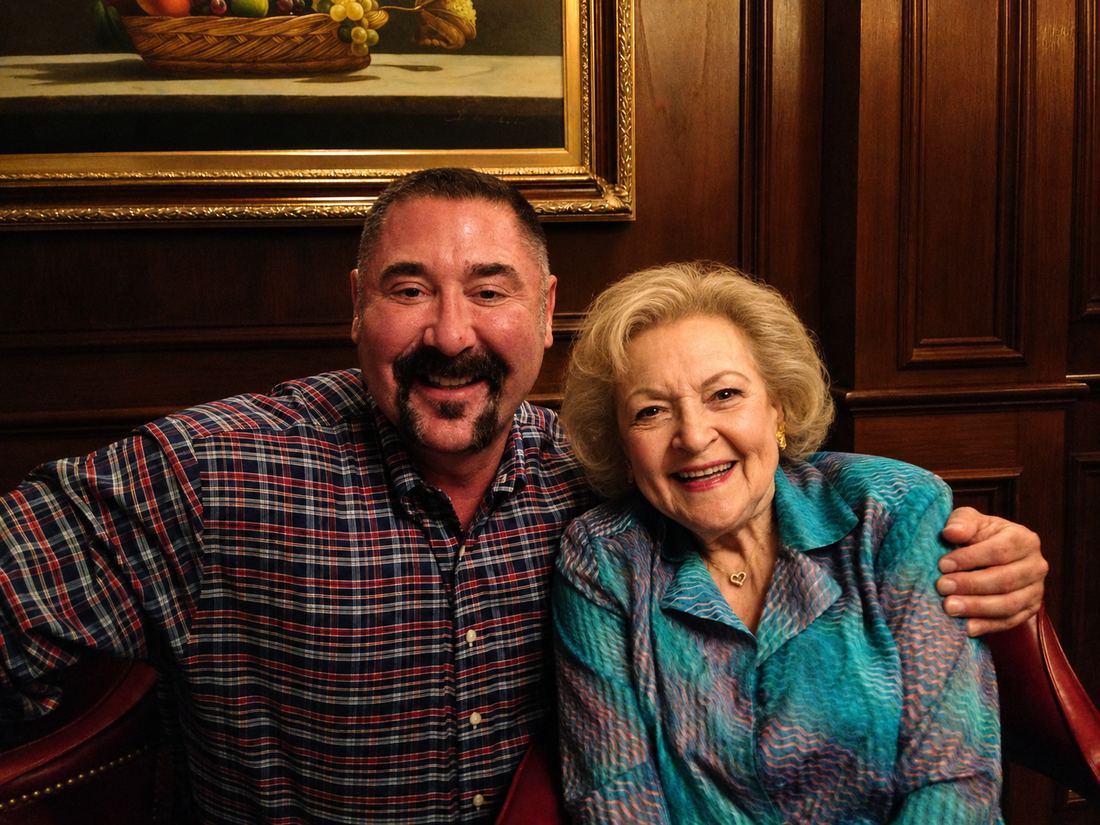 Stephen E. Terrell with Betty White, who fronted The Lifeline Program's national campaigns for a decade